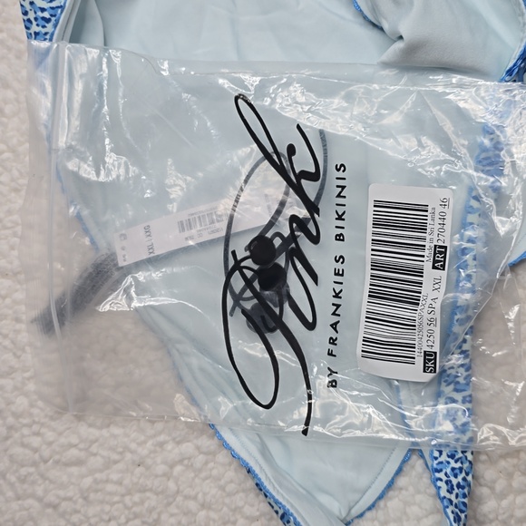 3349 NWT PINK by Frankies Bikinis Golden Hour Cheeky Bikini Bottom Sz XXL - Picture 6 of 7